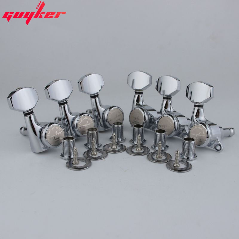Clavijas de bloqueo para guitarra GUYKER cromadas