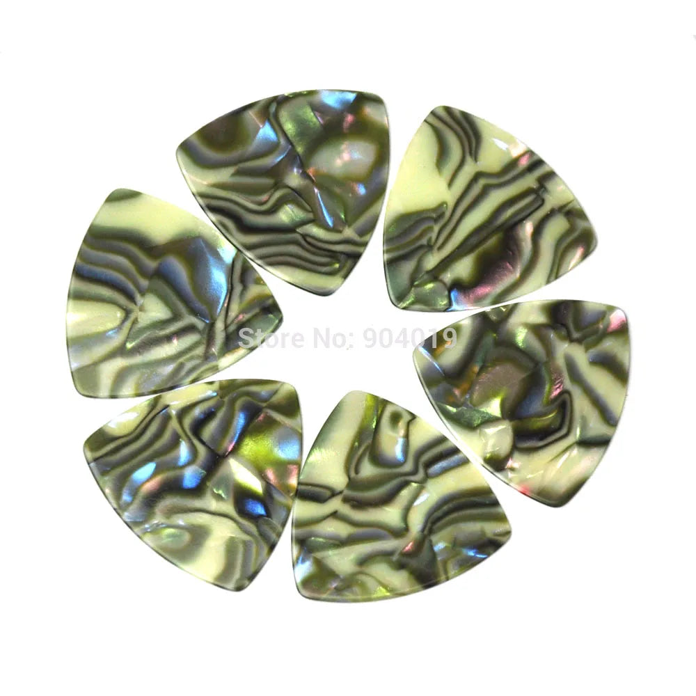 50pcs Medium 0.71mm Rounded Triangle Guitar Picks