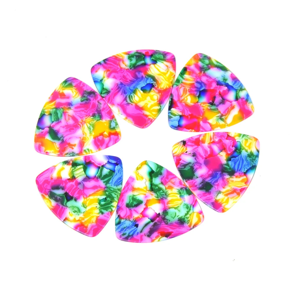 50pcs Medium 0.71mm Rounded Triangle Guitar Picks
