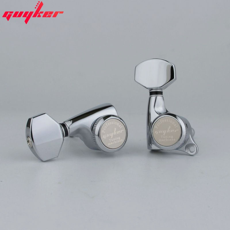 Clavijas de bloqueo para guitarra GUYKER cromadas