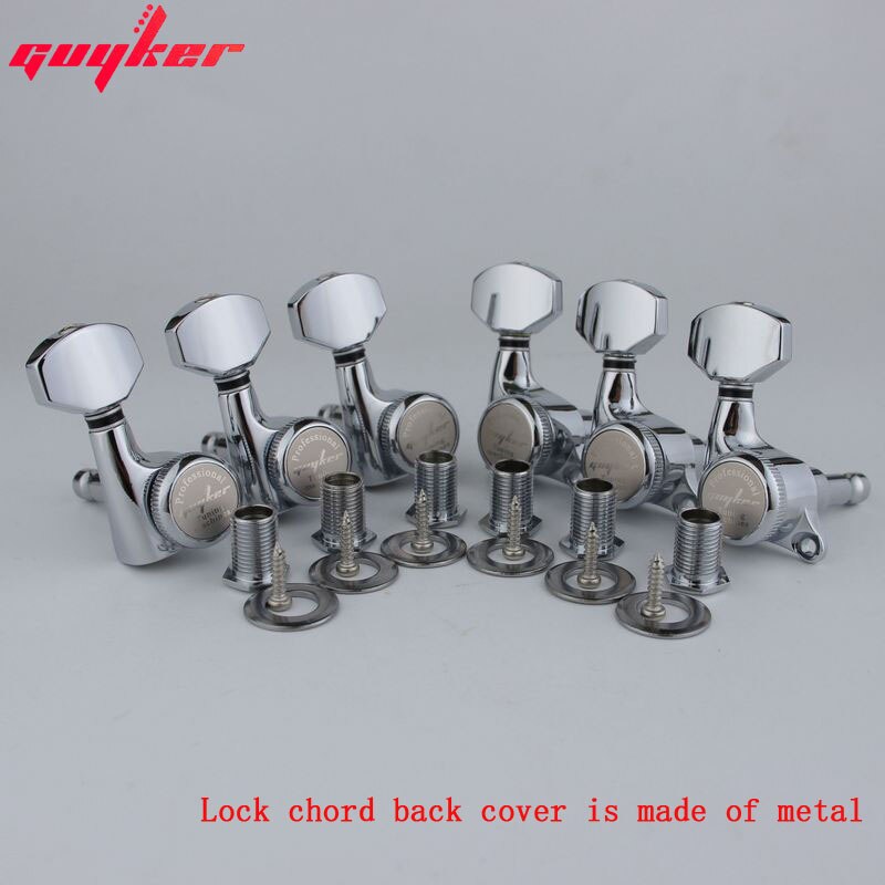 Clavijas de bloqueo para guitarra GUYKER cromadas