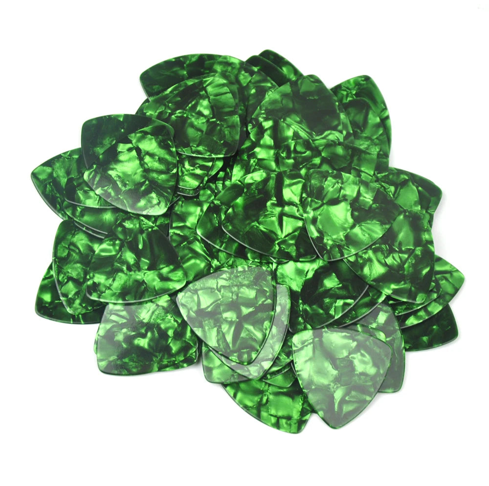 50pcs Medium 0.71mm Rounded Triangle Guitar Picks
