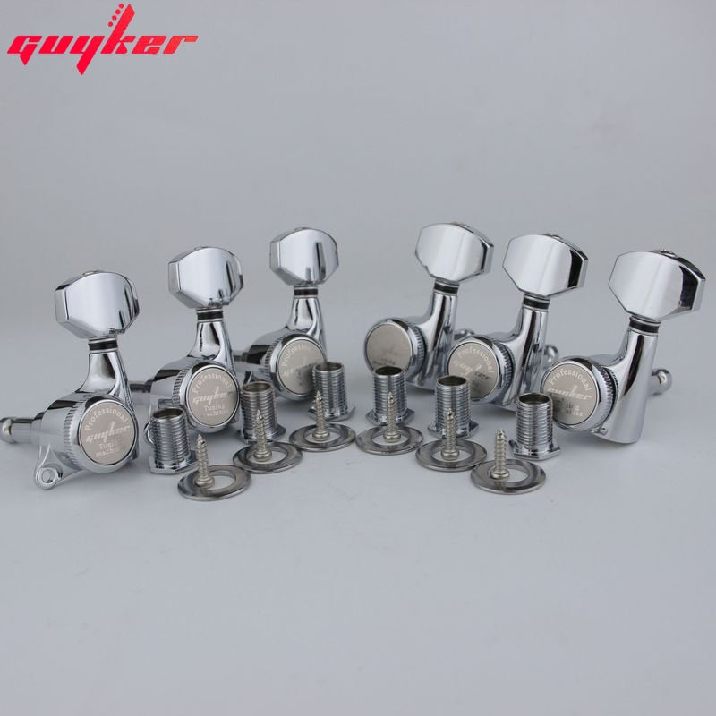 Clavijas de bloqueo para guitarra GUYKER cromadas