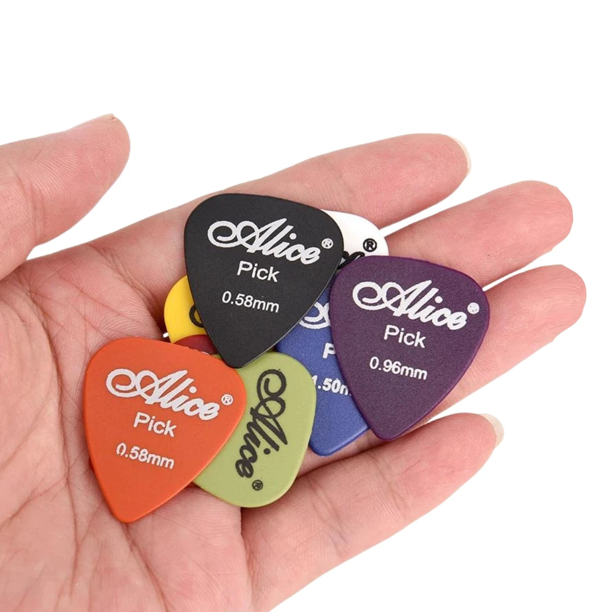 Miwayer 24/48pcs Alice Guitar Picks Non-slip ABS 0.58/0.71/0.81/0.96/1.20/1.50mm