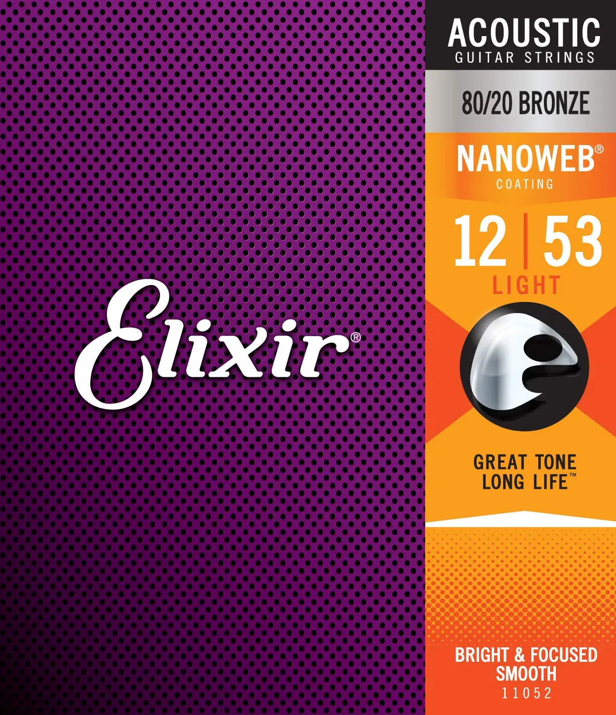 Elixir Nanoweb Acoustic / Electric Full Set Guitar Strings 16027 11052 11002 11027 16002 16052 12002 12052