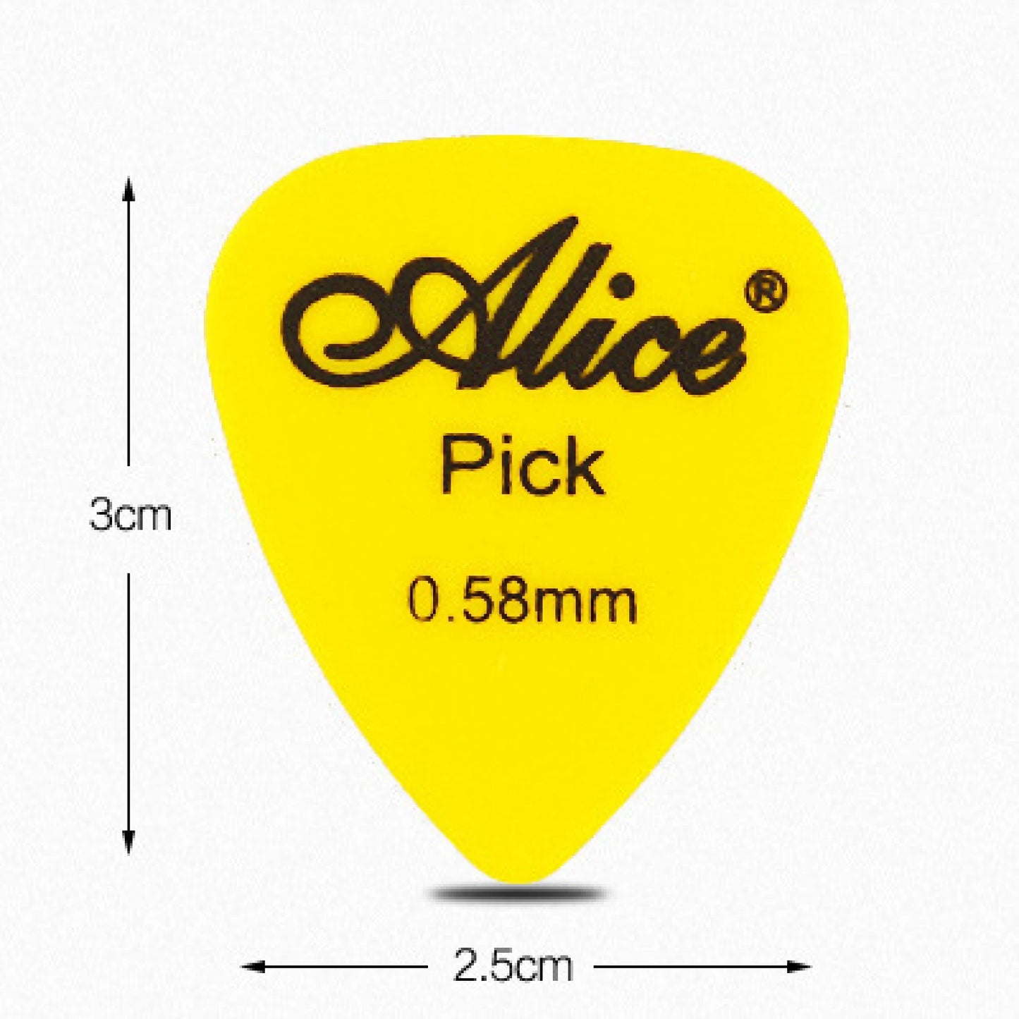 Miwayer 24/48pcs Alice Guitar Picks Non-slip ABS 0.58/0.71/0.81/0.96/1.20/1.50mm