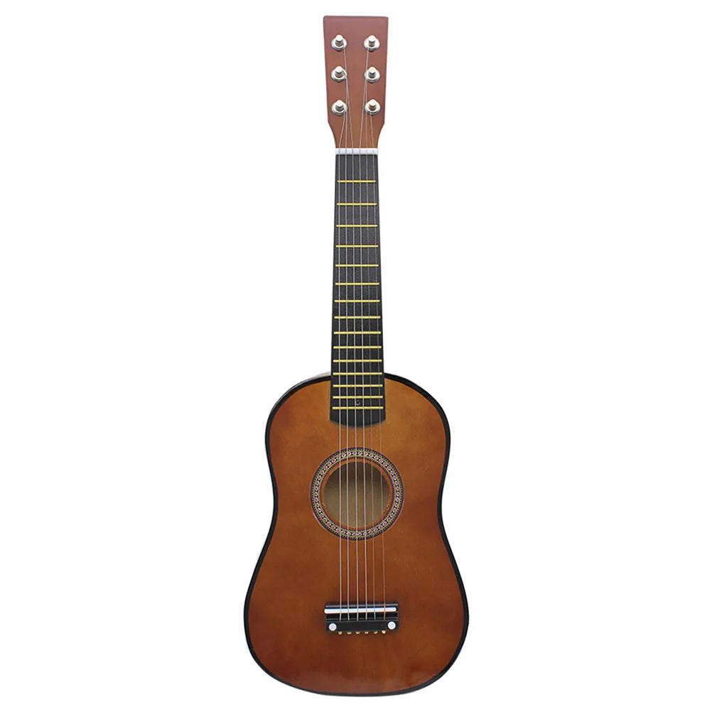 Kids Guitar Musical 23 Inch Classical Ukulele Educational Acoustic 6-String Beginner Instrument Brown Folk Acoustic Guitar