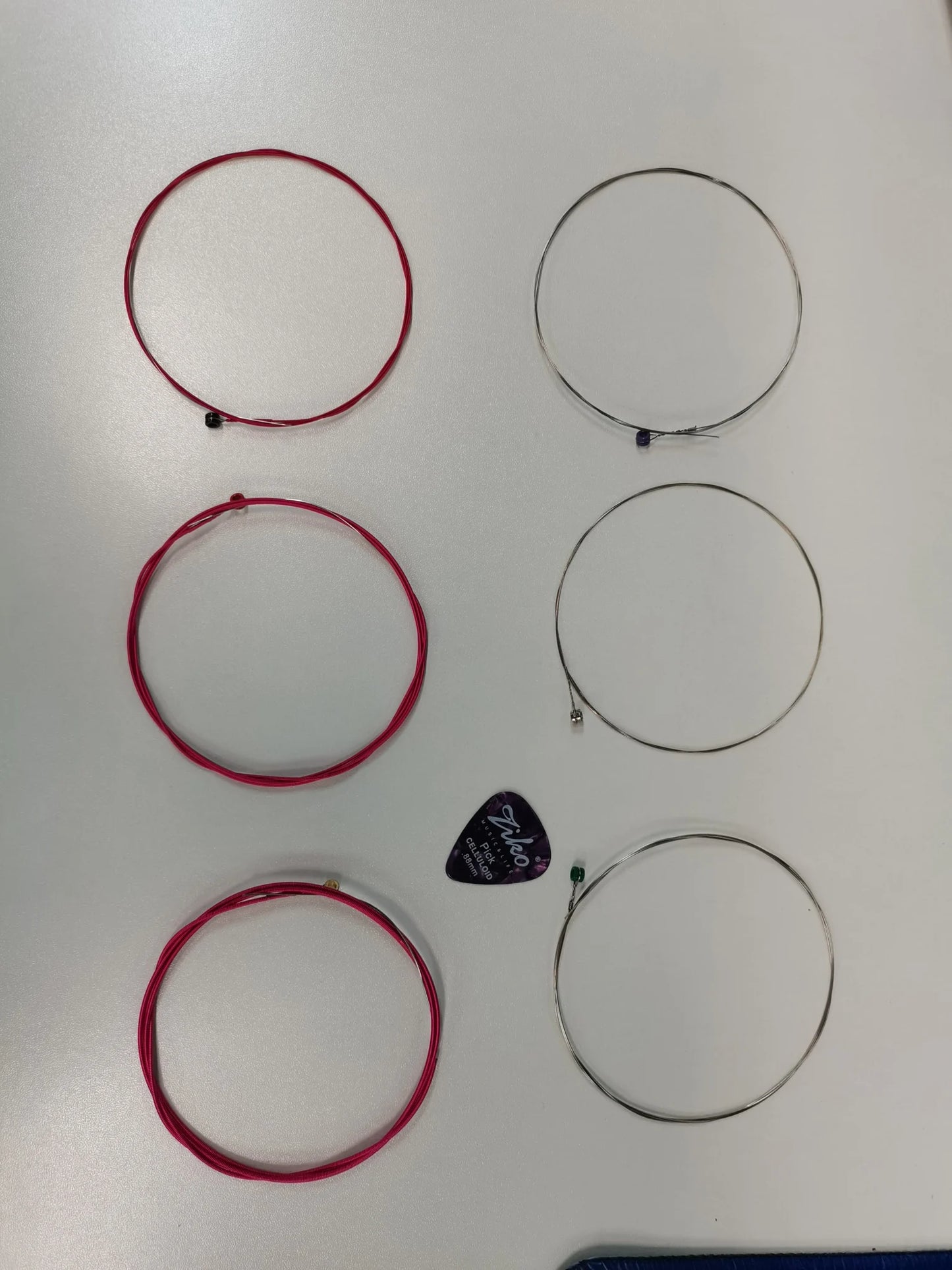 1 Set of 6 Guitar Strings Electric and Acoustic Guitar Strings Replacement Steel String Guitar Accessories Kit