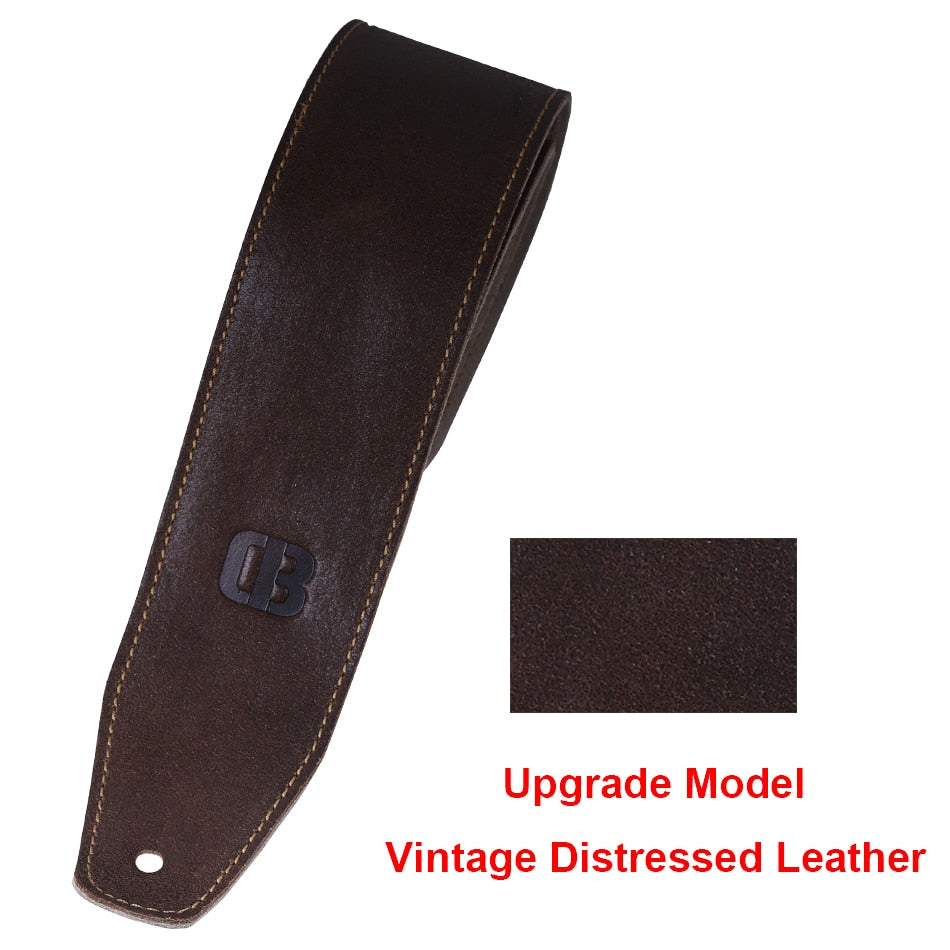 Soldier Genuine Cow Leather soft durable Guitar Strap