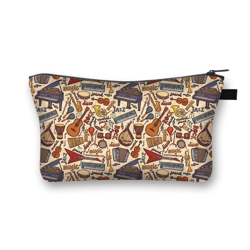 Music Cosmetic Cases - Makeup Bags