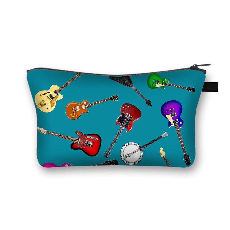 Music Notes Cosmetic Case Women Makeup Bags Piano