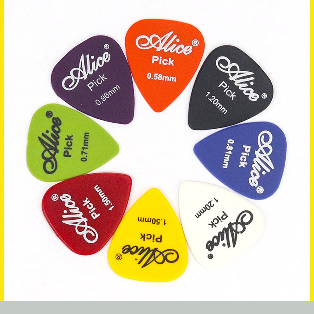 10-50 Pcs Guitar Picks and Guitar Pick Holders with varying thickness