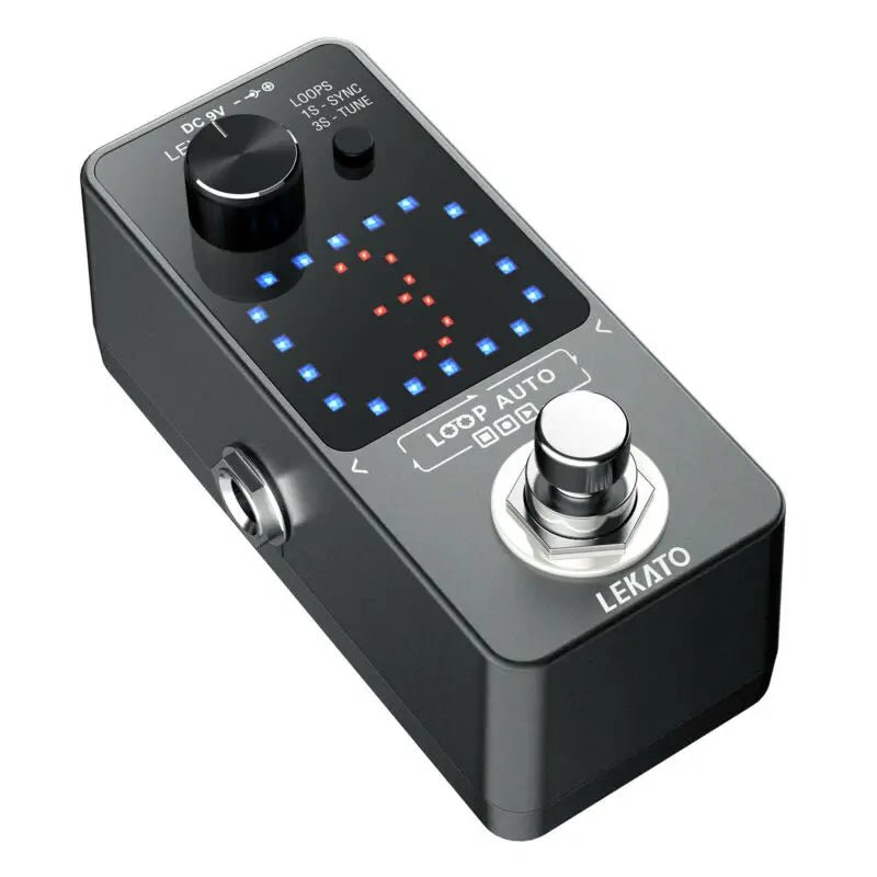 Lekato Guitar Looper Auto Effects for Electric 3 Wave Slot Per 6 Mins