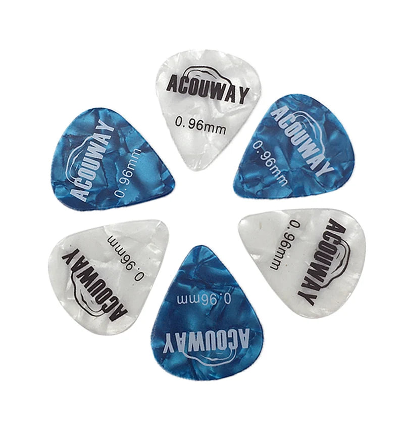 50 Pieces Celluloid Guitar Picks Mediator Thickness 0.46 /0.71/0.96/1.2 MM Electric Bass Pick Plectrum Guitar Accessories