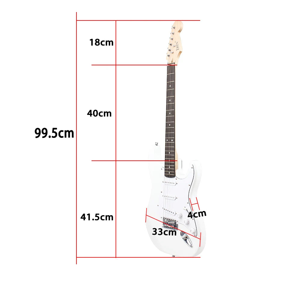 ST Electric Guitar 39 Inch 6 String 21 Frets Basswood Body Electric Guitar & Amp + Accessories