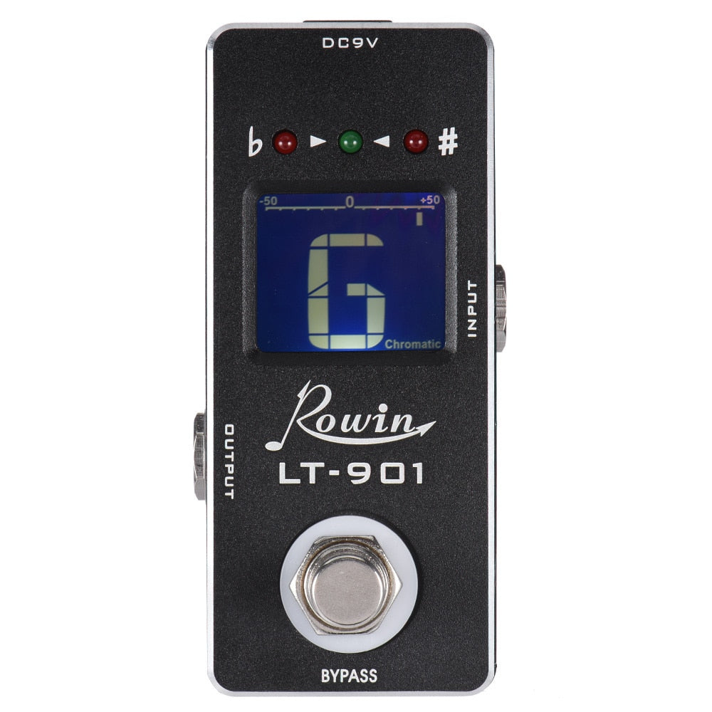 Guitar Tuner Mini Chromatic Tuner Pedal Effect LED Display True Bypass for Guitar Accessories Guitar Bass Musical Instrument