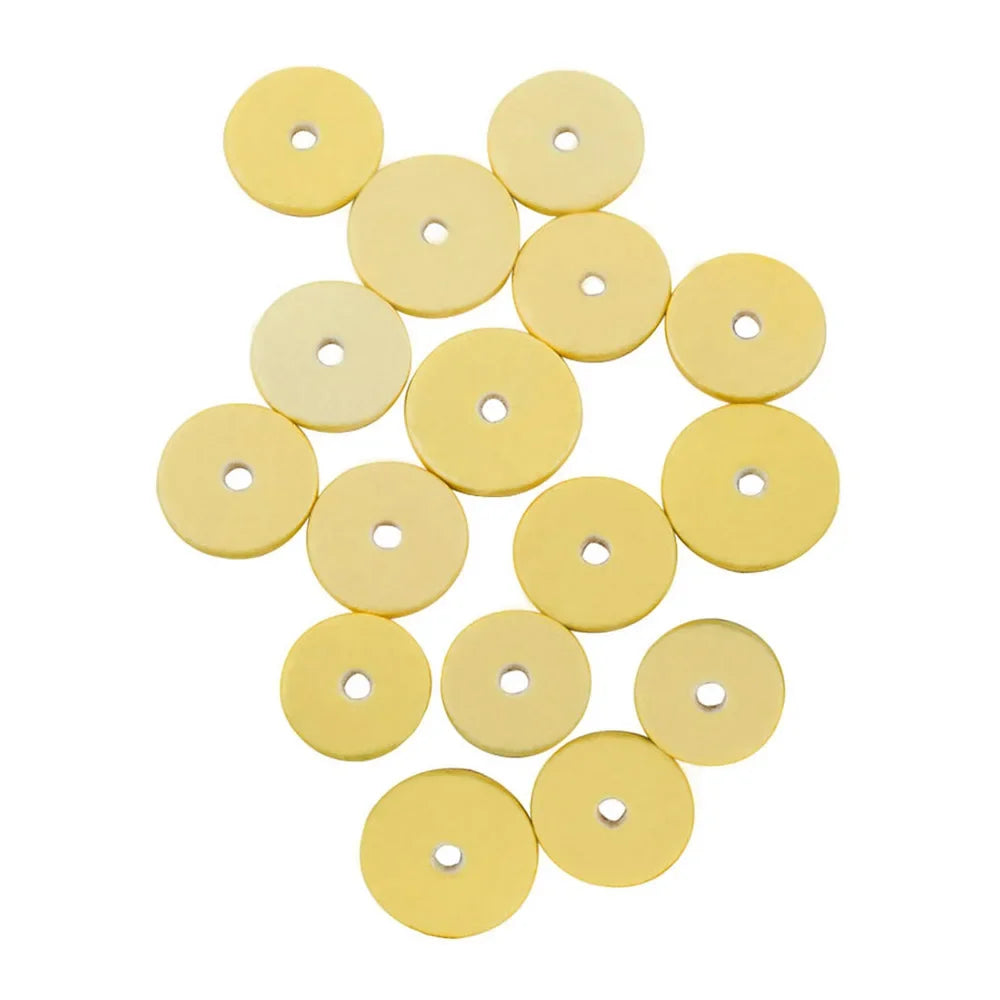 Flute Key Pads Yellow Cork Pad Leather Cushion - 16Pcs/Set