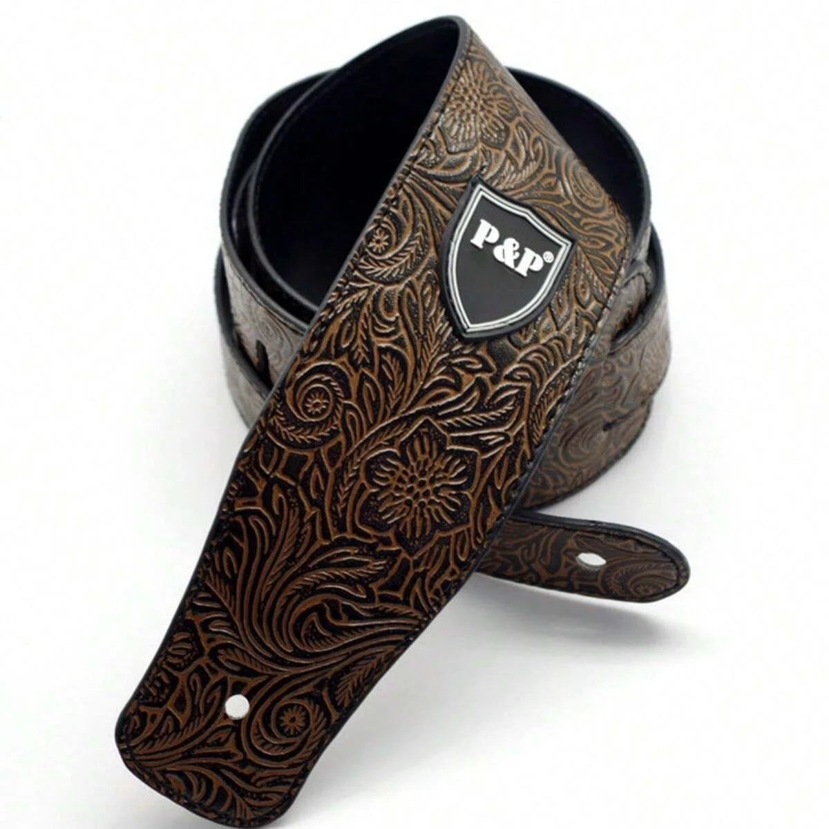 Guitar Strap Vintage 2.5 Inch Adjustable Soft Embroidered Belt Classical Bass Music Hobby Guitar Accessories