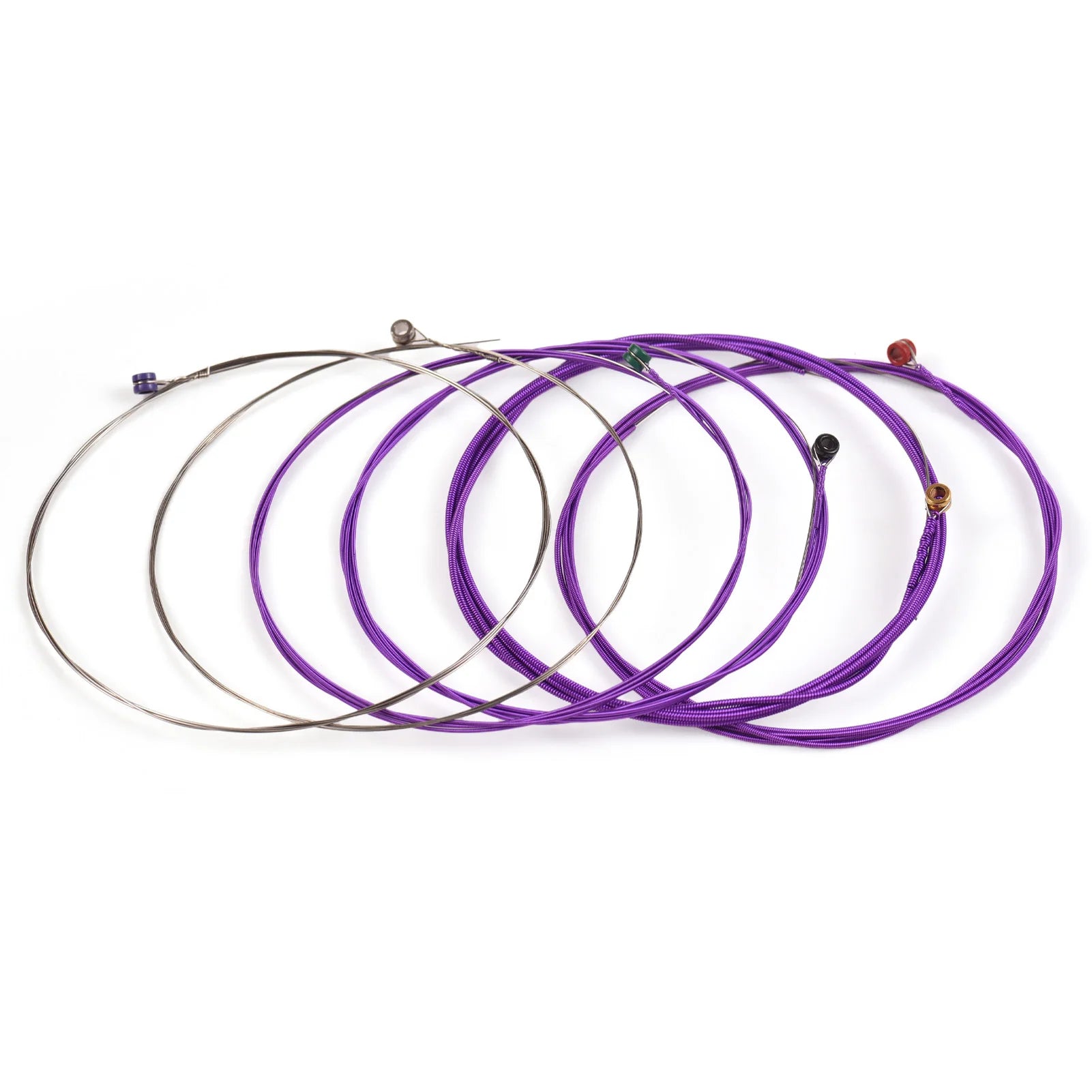 1 Set of 6 Guitar Strings Electric and Acoustic Guitar Strings Replacement Steel String Guitar Accessories Kit