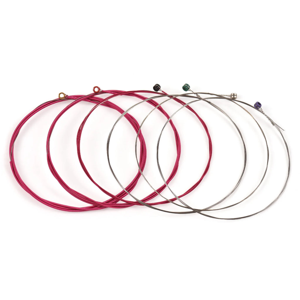 1 Set of 6 Guitar Strings Electric and Acoustic Guitar Strings Replacement Steel String Guitar Accessories Kit
