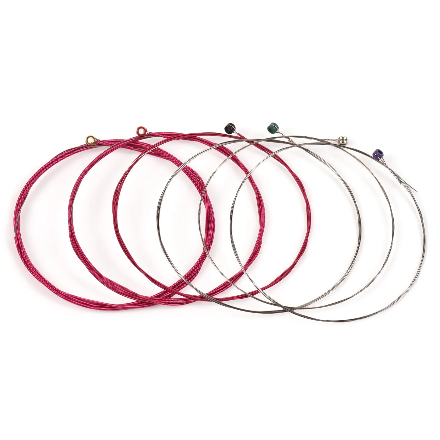 1 Set of 6 Guitar Strings Electric and Acoustic Guitar Strings Replacement Steel String Guitar Accessories Kit