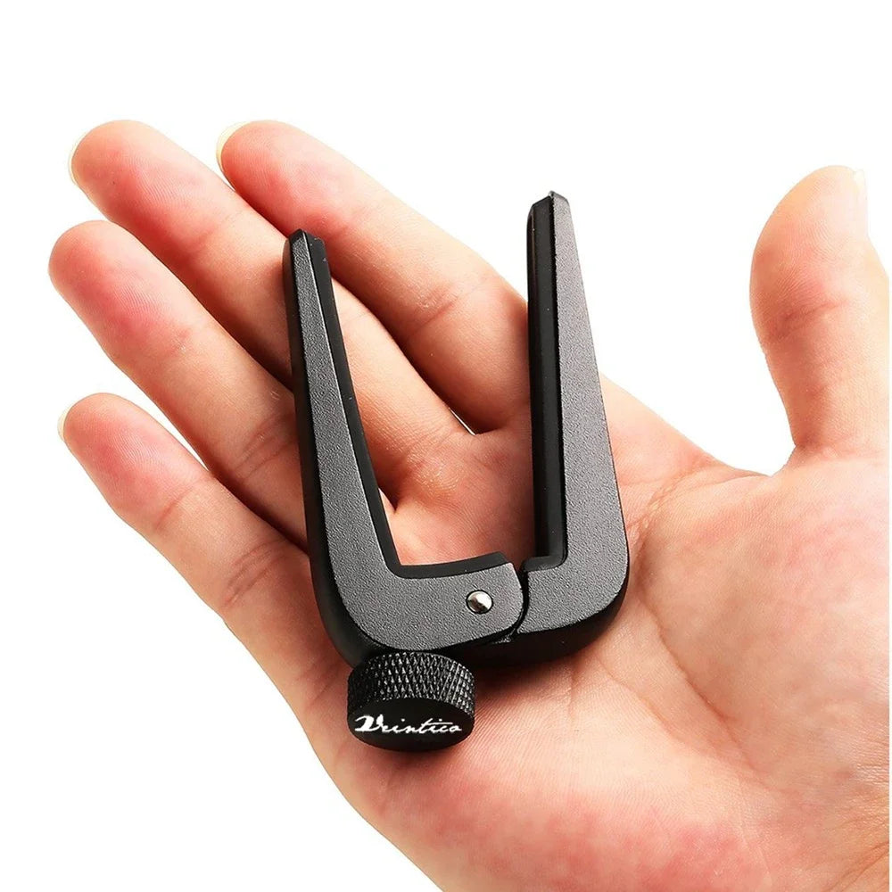 Universal Wide Adjustable Guitar Capo Fit for 6/12 Stringed Instruments - Black