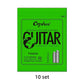 Orphee 10 Sets TX620/TX630/TX640 Acoustic Guitar Strings Set 75/25 Bronze Hexagonal Core 10-47/11-52/12-53