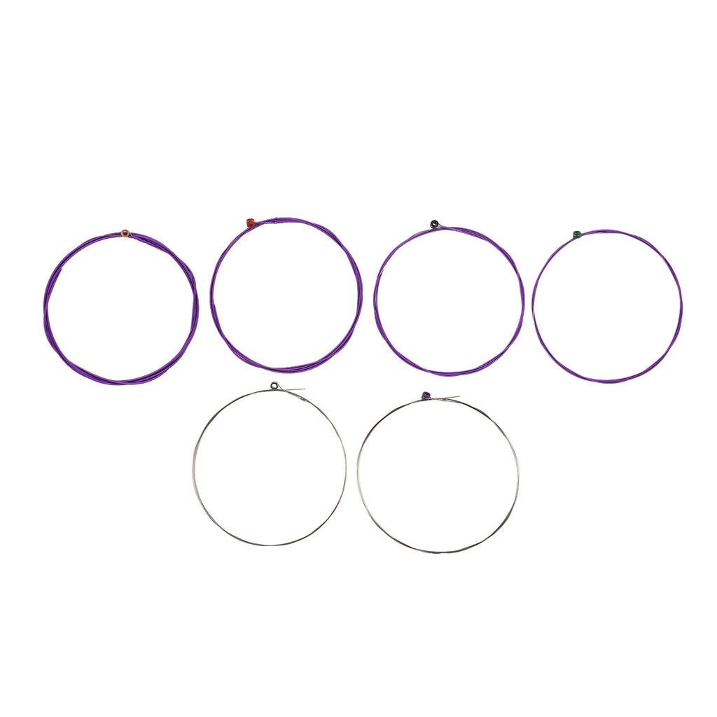 1 Set of 6 Guitar Strings Electric and Acoustic Guitar Strings Replacement Steel String Guitar Accessories Kit
