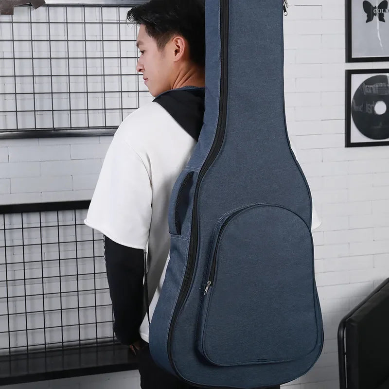 41 Inch Thicken Guitar Bag Waterproof Oxford Electric Bass Case Backpack 36'' 39'' inch Classic Acoustic Guitar Cover Case