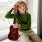 Kids Guitar Musical 23 Inch Classical Ukulele Educational Acoustic 6-String Beginner Instrument Brown Folk Acoustic Guitar