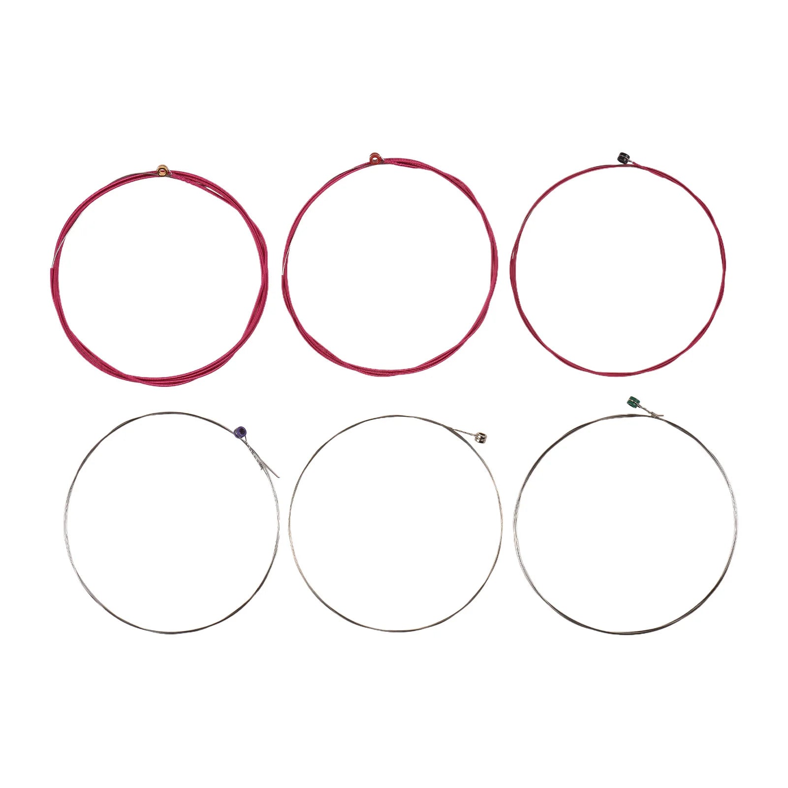 1 Set of 6 Guitar Strings Electric and Acoustic Guitar Strings Replacement Steel String Guitar Accessories Kit