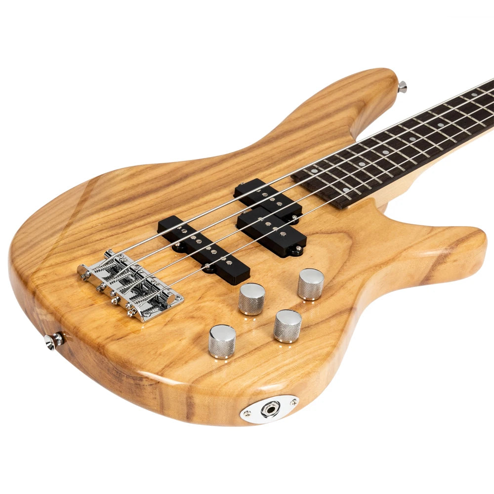 Electric Bass Guitar Full Size 4 String Burlywood