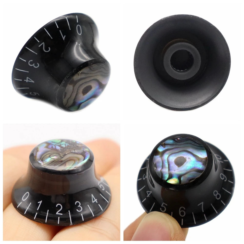 3pcs/4pcs Guitar knobs Abalone Hat Knobs Volume Tone Control Knobs Guitar Knobs for LP ST SQ Electric Guitar Parts