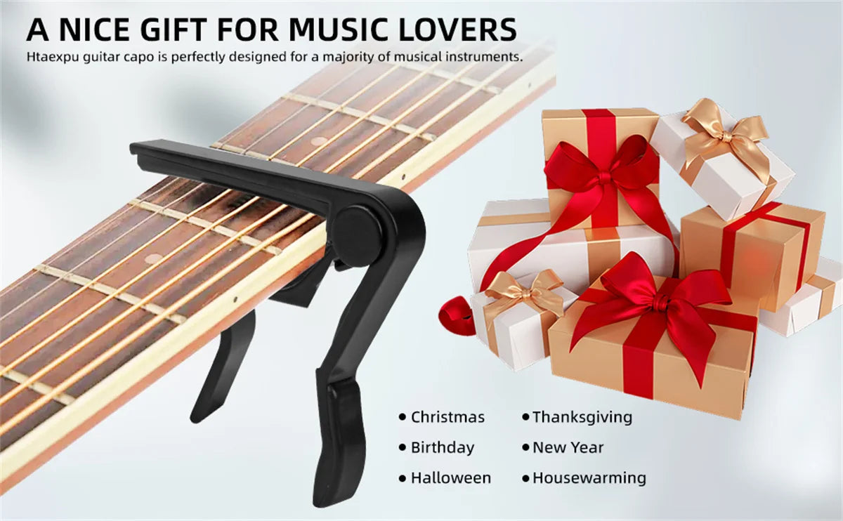 Miwayer Guitar Capo - Precision Tuning, Buzz-Free Design for 6-String Acoustic, Electric & Classical Guitars + Ukulele
