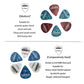 50 Pieces Celluloid Guitar Picks Mediator Thickness 0.46 /0.71/0.96/1.2 MM Electric Bass Pick Plectrum Guitar Accessories
