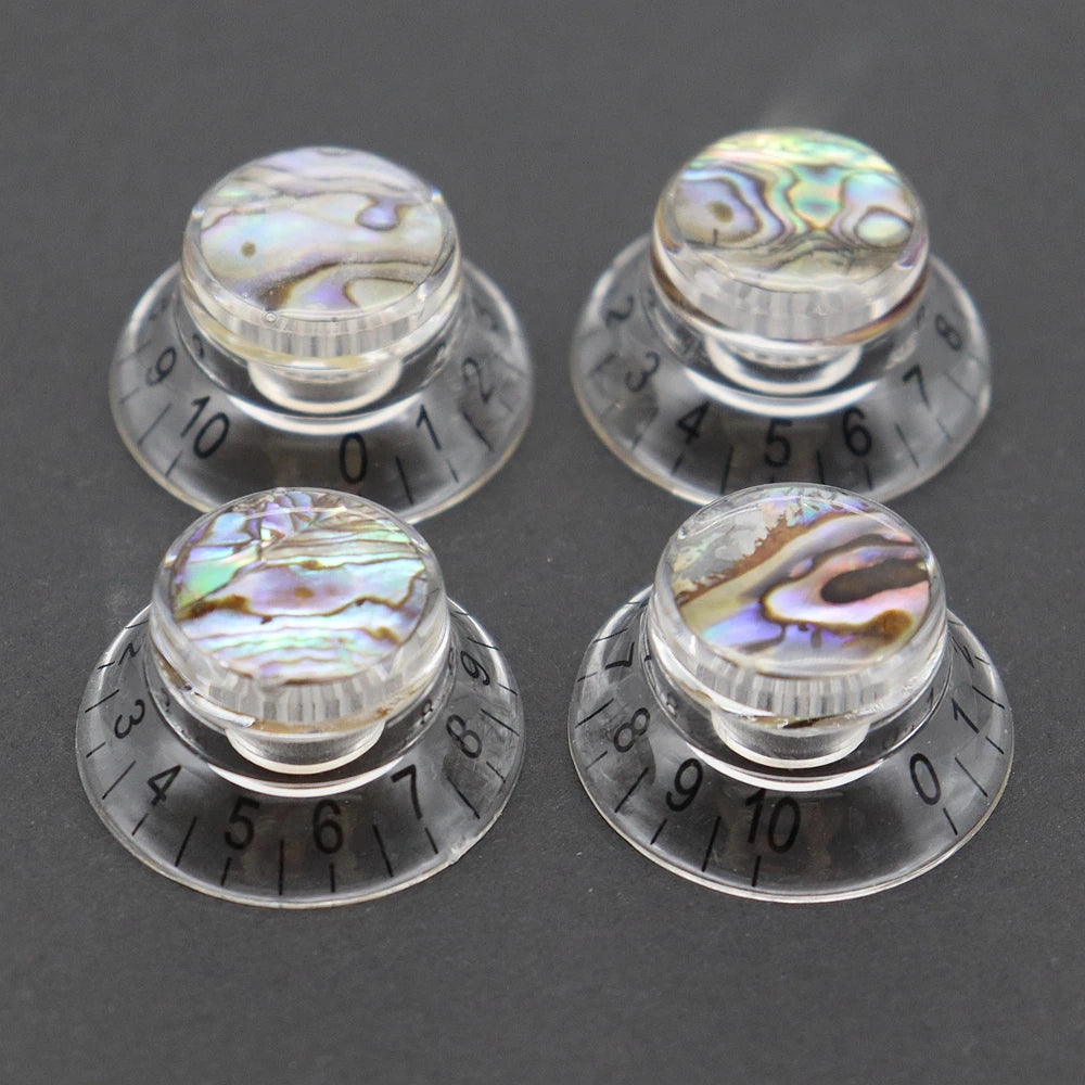 3pcs/4pcs Guitar knobs Abalone Hat Knobs Volume Tone Control Knobs Guitar Knobs for LP ST SQ Electric Guitar Parts