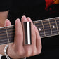 Guitar Slides Set Includes 3 Glass Slides (5.1cm/ 6cm/ 7cm) + 1 Stainless Steel Slide (6cm) + 4pcs Celluloid Thumb & Finger Pick