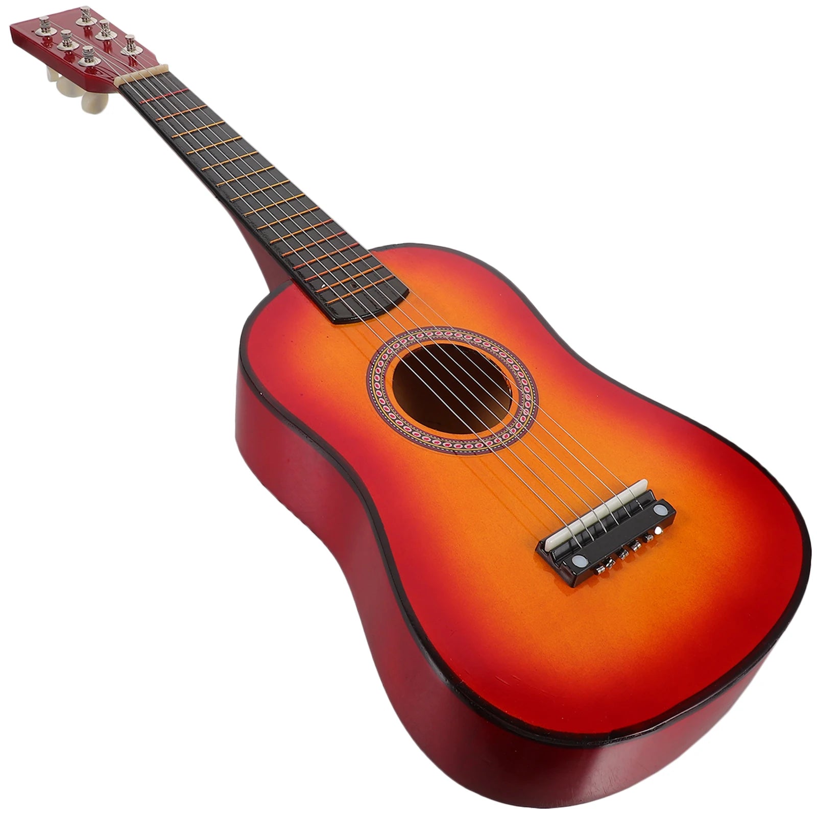 Kids Guitar Musical 23 Inch Classical Ukulele Educational Acoustic 6-String Beginner Instrument Brown Folk Acoustic Guitar