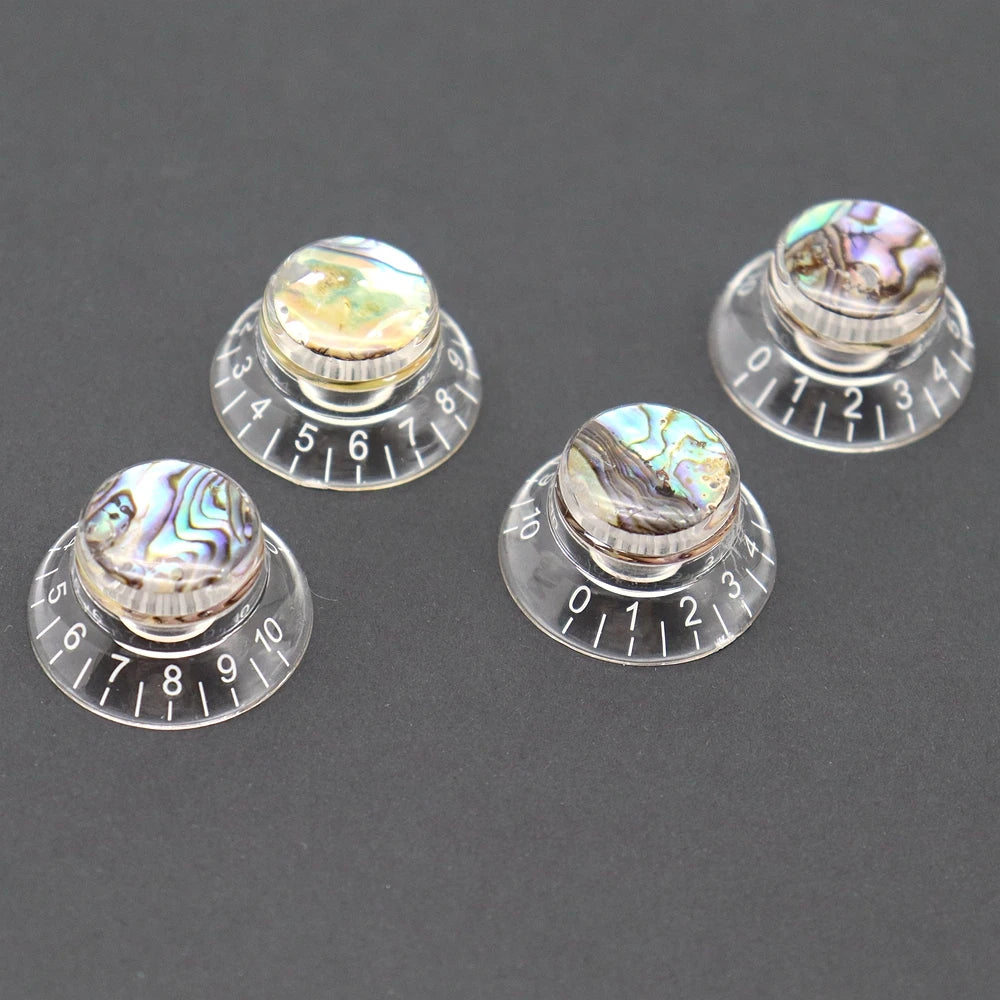 3pcs/4pcs Guitar knobs Abalone Hat Knobs Volume Tone Control Knobs Guitar Knobs for LP ST SQ Electric Guitar Parts
