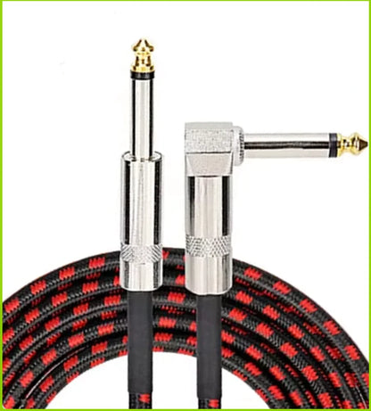 6.35mm Audio Cables TRS 1/4 inch 6.5mm Audio Cable For Electric Guitar Bass 1.5/3/6M Gold Plated Shielded Low Noice Jack Cable