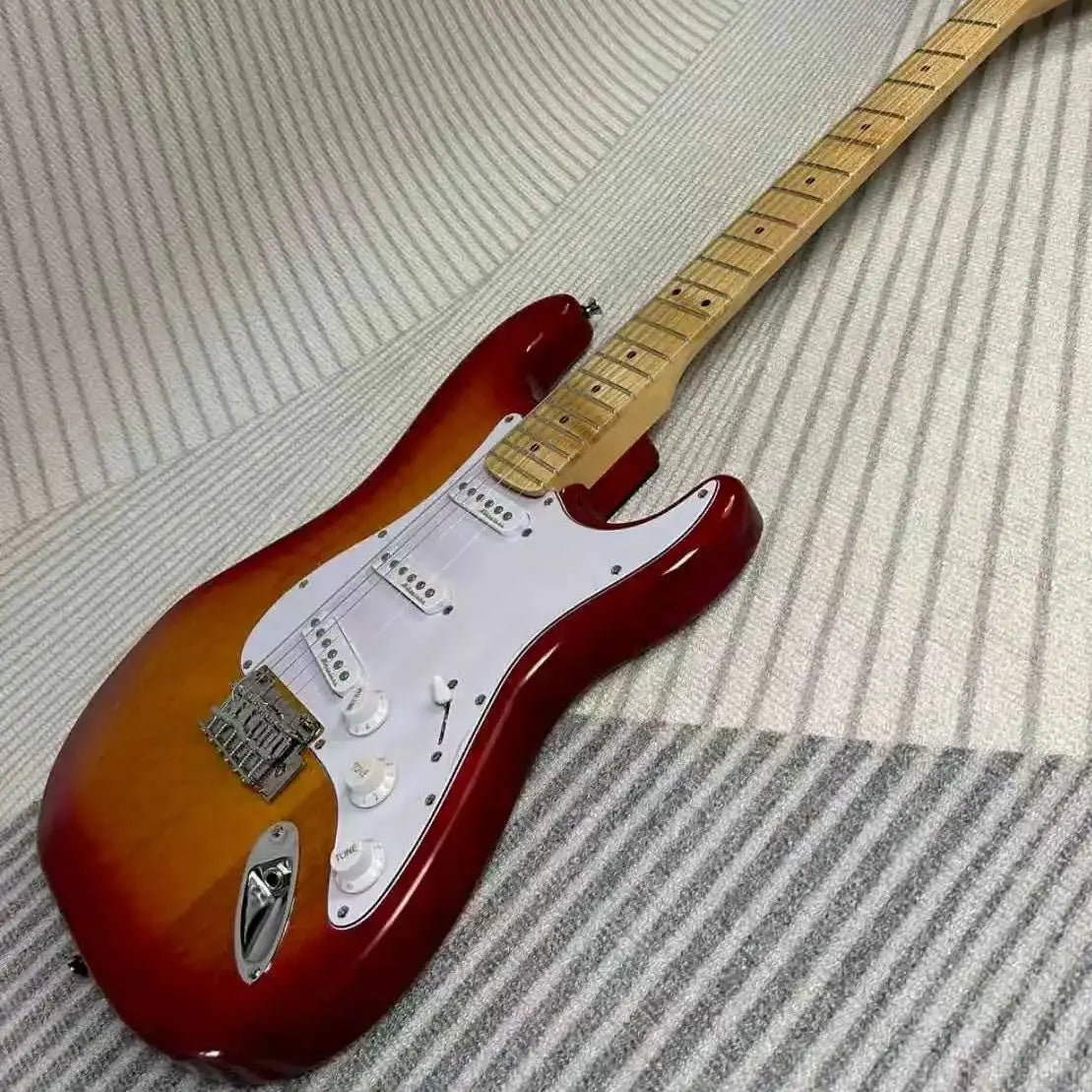 Electric Guitar Cherry Sunburst Color Maple Fretboard Mahogany Body
