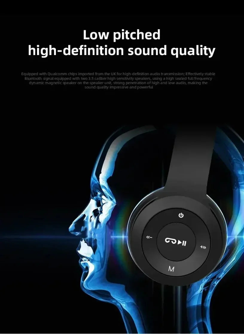 P47 Wireless bluetooth headphone With Mic Noise Cancelling Headsets Stereo Sound Earphones Sports Gaming Headphones Supports PC