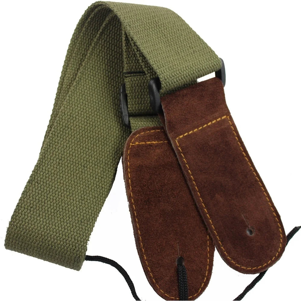 Guitar Strap Adjustable Pure Cotton Guitar Strap for Acoustic Electric Bass Guitar Musical Accessories Optional Guitar Picks