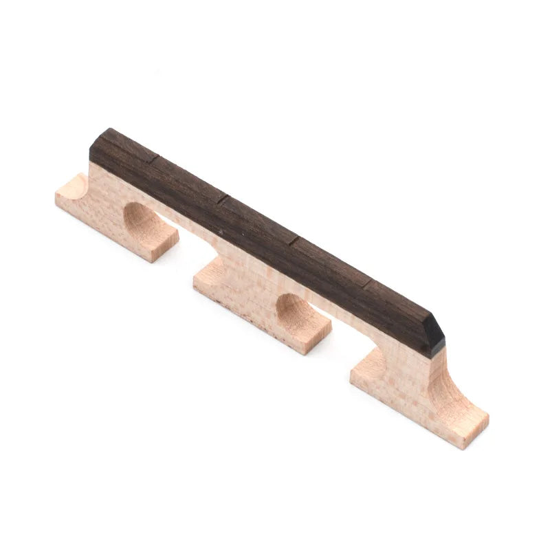 Maple And Ebony 3 Footed Banjo Bridge For 4 5 6-String Banjos