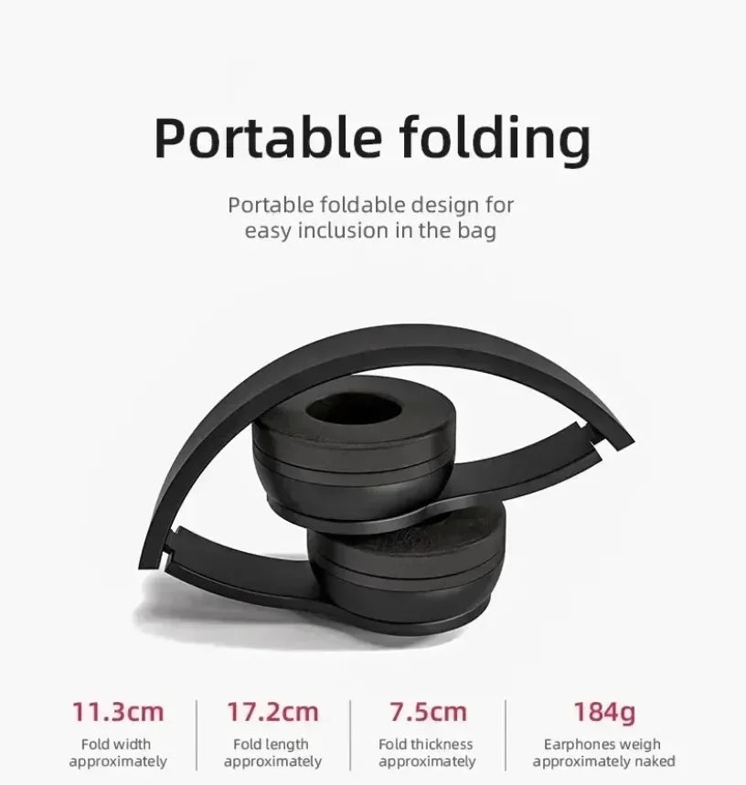 P47 Wireless bluetooth headphone With Mic Noise Cancelling Headsets Stereo Sound Earphones Sports Gaming Headphones Supports PC