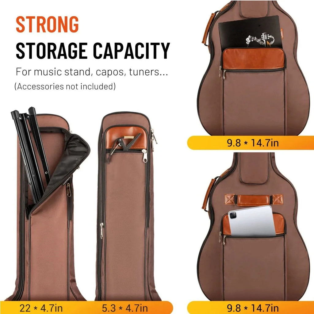 Acoustic Guitar Bag 41 Inch Thickened Waterproof Oxford Nylon