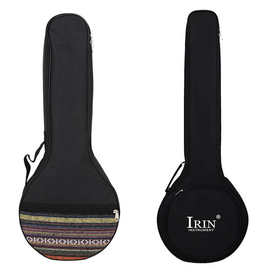 4/5-String Banjo Bag Ethnic Cotton Bag Shoulder Adjustable Strap Carrying Handle Bag Stringed Instruments Accessory Banjo Parts