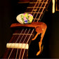 Guitar Capo Adjustment Clip Excellent Metal Picks Holder for Acoustic Electric Guitars Bass Ukulele with 4 Picks