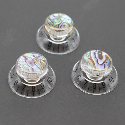 3pcs/4pcs Guitar knobs Abalone Hat Knobs Volume Tone Control Knobs Guitar Knobs for LP ST SQ Electric Guitar Parts