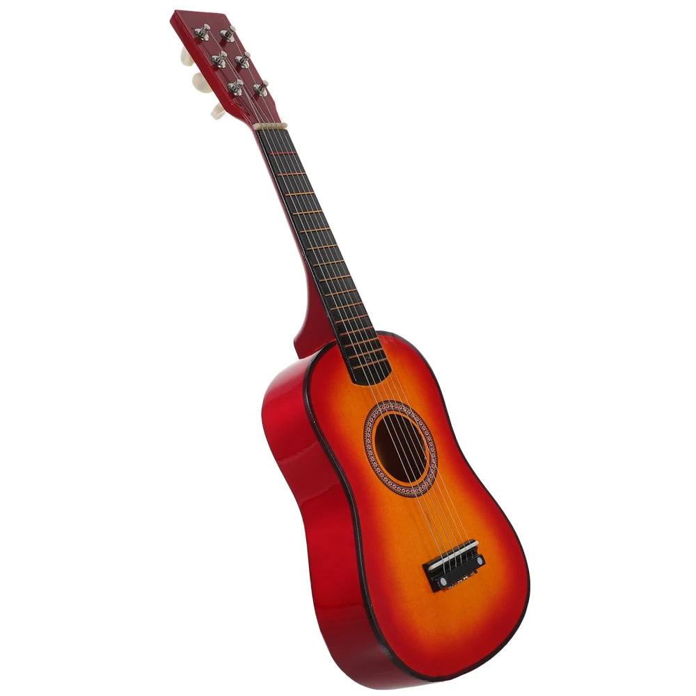 Kids Guitar Musical 23 Inch Classical Ukulele Educational Acoustic 6-String Beginner Instrument Brown Folk Acoustic Guitar